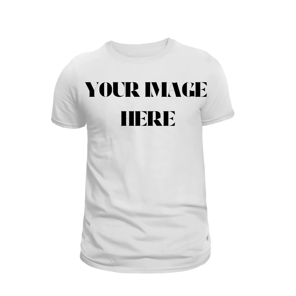 CLASSIC COSTUMIZEABLE IMAGE SHORT CREW NECK T SHIRT