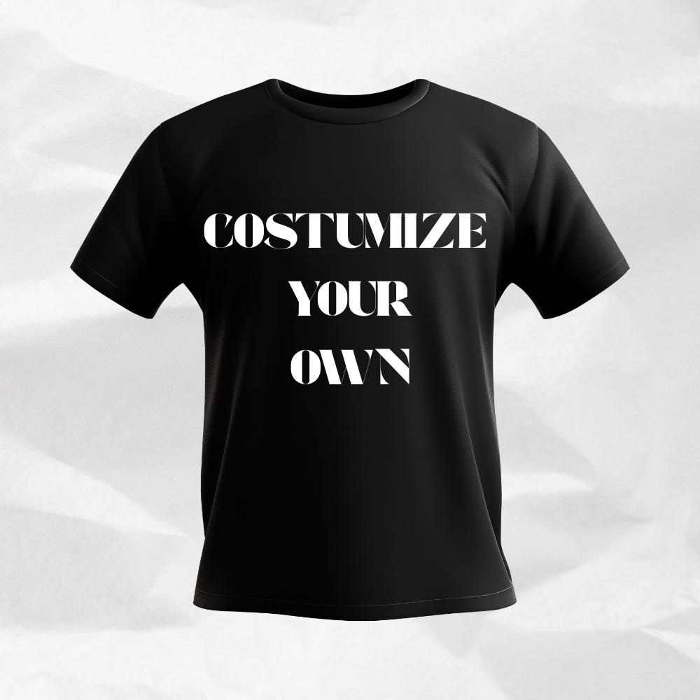 CLASSIC COSTUMIZEABLE DESIGN SHORT CREW NECK T SHIRT