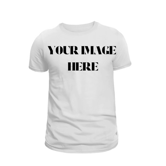 CLASSIC COSTUMIZEABLE IMAGE SHORT CREW NECK T SHIRT