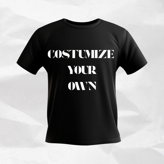CLASSIC COSTUMIZEABLE DESIGN SHORT CREW NECK T SHIRT
